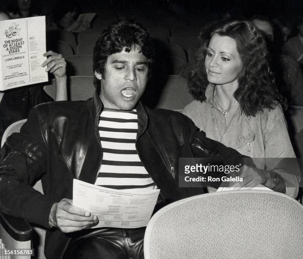 Actor Erik Estrada and Barbara Horan attend 'The Night of at Least a Dozen Stars' Benefit on April 27, 1981 at the Wilshire Ebell Theater in Beverly...