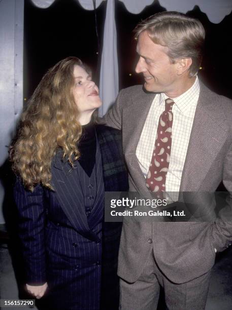 Actor Ted Shackelford and wife Annette Wolfe attend the Private Auction to Introduce the New Italian Ferrari 348 on February 26, 1993 at the Museum...