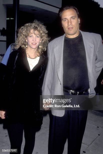 Actress Nancy Allen and husband Comedian Craig Shoemaker attend the Screening of the HBO Original Movie 'And the Band Played On' on August 31, 1993...