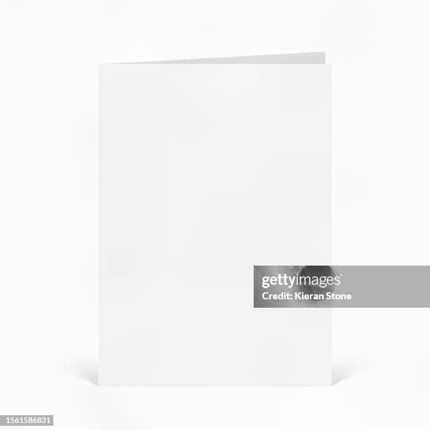 blank pamphlet/card/book/flyer template - panfleto-documento fotografías e imágenes de stock