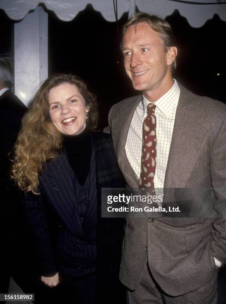 Actor Ted Shackelford and wife Annette Wolfe attend the Private Auction to Introduce the New Italian Ferrari 348 on February 26, 1993 at the Museum...