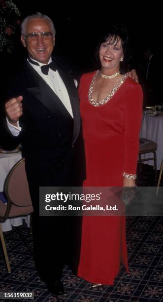 Football Coach Don Shula and Mary Anne Stephens attend Don Shula Celebrity Classic Golf Tournament Dinner on February 25, 1994 at the Fountainbleau...