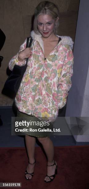Actress Lisa Rieffel attends the premiere of 'Another Day In Paradise' on December 13, 1998 at the Writer's Guild Theater in Beverly Hills,...