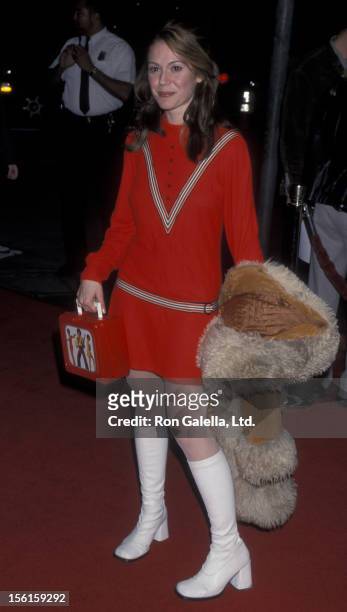 Actress Lisa Rieffel attends the world premiere of 'Drowning Mona' on February 28, 2000 at Mann Bruin Theater in Westwood, California.