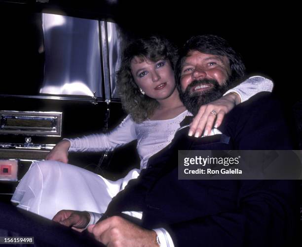 Musician Glen Campbell and Tanya Tucker attend Glen Campbell Golf Tournament Dinner Gala on February 17, 1981 at the Century Plaza Hotel in Century...