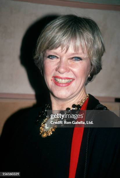 Actress Anne Francis attends the opening of 'Little Night Music' on April 18, 1991 at the Doolittle Theater in Hollywood, California.