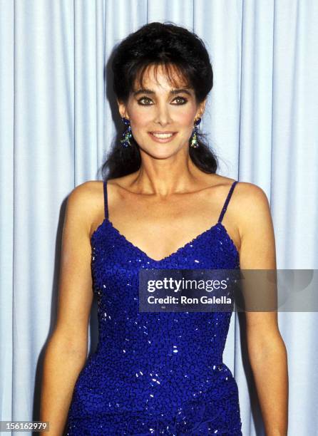 Actress Connie Sellecca attends the 37th Annual Primetime Emmy Awards on September 22, 1985 at Pasadena Civic Auditorium in Pasadena, California.