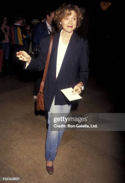 Actress Annette Bening attends the 48th Annual Golden Globe Awards Rehearsals on January 18, 1991 at Beverly Hilton Hotel in Beverly Hills,...