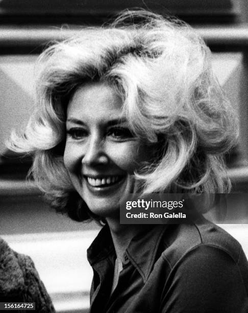 Actress Michael Learned attends the rehearsals for 28th Annual Tony Awards on April 21, 1974 at the Shubert Theater in New York City.