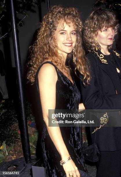 Actress Kelly Preston attends the Party to Celebrate Hiro Yamagata's New Art Book 'Yamagata' on April 15, 1991 at Armand Hammer Museum in Westwood,...