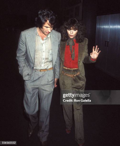 Actor Warren Beatty and actress Diane Keaton attend Richard Avedon's Photographs Exhibition 'Avedon: Photographs, 1974 - 1977' Opening Night Viewing...