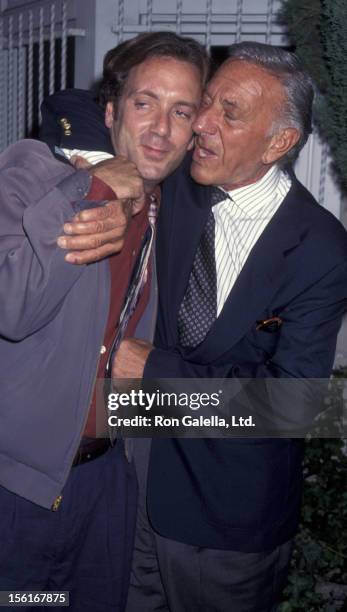 Adam Klugman and actor Jack Klugman attend the party for Garry Marshall on September 27, 1995 at the Monkey Bar in Los Angeles, California.