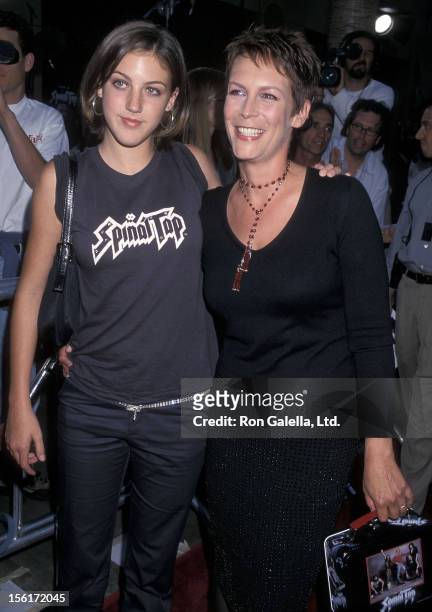 Actress Jamie Lee Curtis and daughter Annie Guest attend the 'This Is Spinal Tap' Hollywood Premiere on September 5, 2000 at the Egyptian Theatre in...