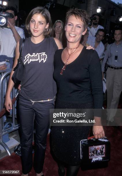 Actress Jamie Lee Curtis and daughter Annie Guest attend the 'This Is Spinal Tap' Hollywood Premiere on September 5, 2000 at the Egyptian Theatre in...