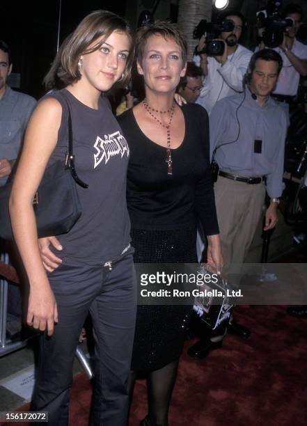 Actress Jamie Lee Curtis and daughter Annie Guest attend the 'This Is Spinal Tap' Hollywood Premiere on September 5, 2000 at the Egyptian Theatre in...