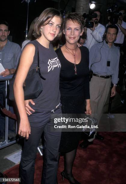 Actress Jamie Lee Curtis and daughter Annie Guest attend the 'This Is Spinal Tap' Hollywood Premiere on September 5, 2000 at the Egyptian Theatre in...