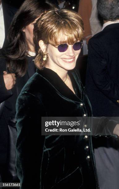 Actress Julia Roberts attends the 'Crooklyn' New York City Premiere on May 9, 1994 at Loews Astor Plaza in New York City.