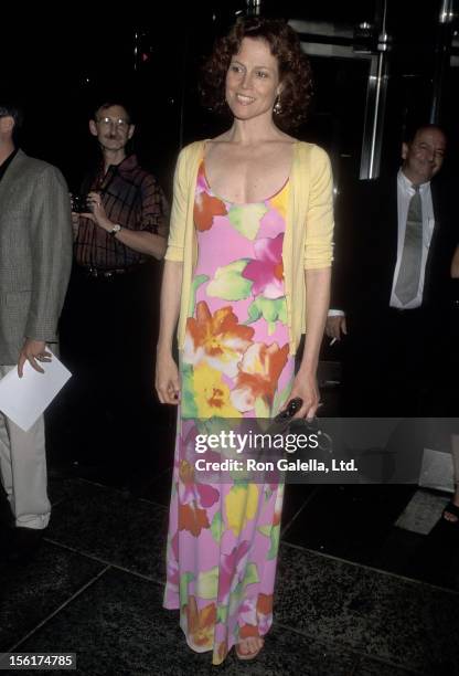 Actress Sigourney Weaver attends the HBO Television Special 'Comic Relief VIII' to Benefit America's Homeless on June 14, 1998 at Radio City Music...