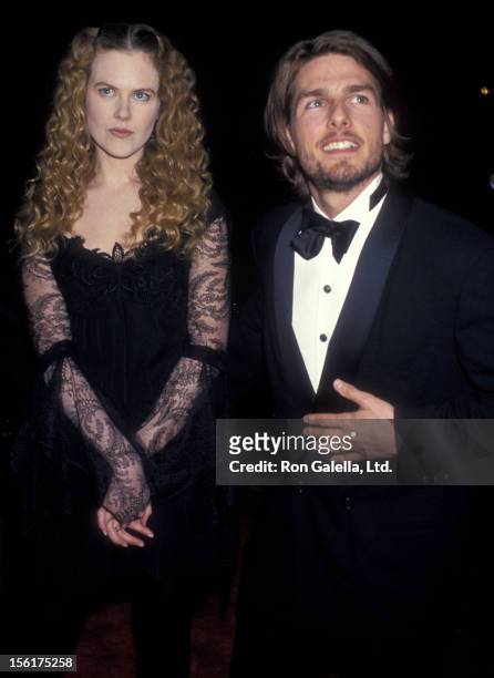 Actress Nicole Kidman and actor Tom Cruise attend the 20th Annual People's Choice Awards on March 8, 1994 at Sony Pictures Studios in Culver City,...