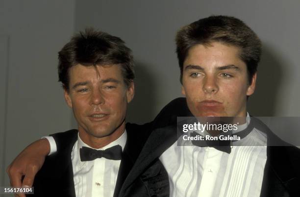 Actor Jan-Michael Vincent attends Second Annual Stuntman Awards on March 22, 1986 at KTLA Studios in Los Angeles, California.