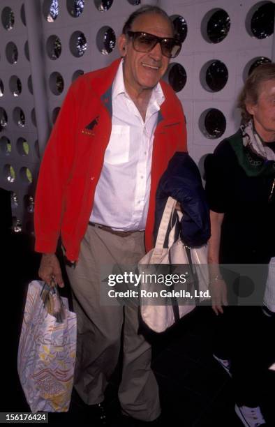 Actor Abe Vigoda sighted on August 20, 1991 at the Los Angeles International Airport in Los Angeles, California.