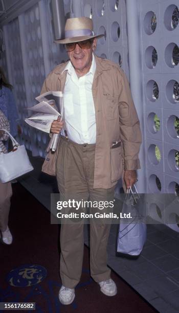 Actor Abe Vigoda sighted on June 25, 1991 at the Los Angeles International Airport in Los Angeles, California.