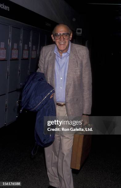 Actor Abe Vigoda sighted on June 18, 1993 at the Los Angeles International Airport in Los Angeles, California.