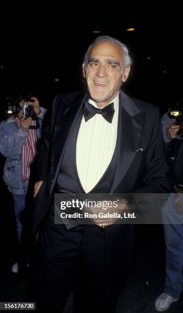 Actor Abe Vigoda attends the taping of 'Variety Club International All Star Party Honoring Joan Rivers' on November 22, 1987 at NBC TV Studios in...