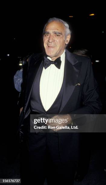 Actor Abe Vigoda attends the taping of 'Variety Club International All Star Party Honoring Joan Rivers' on November 22, 1987 at NBC TV Studios in...