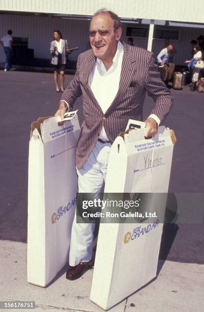Actor Abe Vigoda sighted on September 30, 1991 at the Los Angeles International Airport in Los Angeles, California.