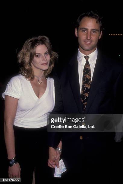 Actress Farrah Forke and Drew Snuttle attend David Copperfield Performance Benefiting Starlight Foundation on November 10, 1993 at the Wiltern...