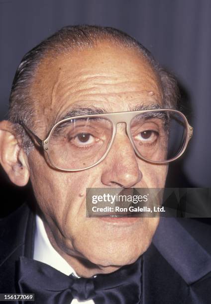 Actor Abe Vigoda attends National Actors Theater Dinner Gala on October 4, 1994 at the Pierre Hotel in New York City.
