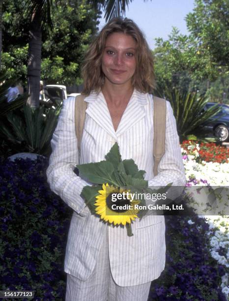 Actress Farrah Forke attends CBS TV Summer Press Tour on July 24, 1995 at the Ritz Carlton Hotel in Pasadena, California.