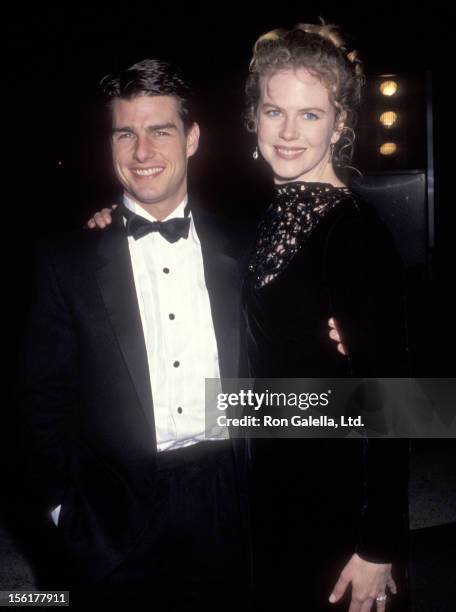 Actor Tom Cruise and actress Nicole Kidman attend the 'Carmen' Opening Night Performance on January 22, 1992 at Dorothy Chandler Pavilion, Los...