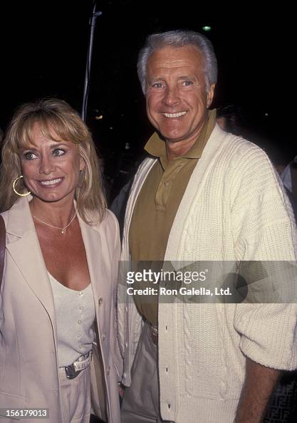 Actor Lyle Waggoner and wife Sharon Kennedy attend the premiere of ...