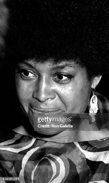 Actress/singer Abbey Lincoln attends the premiere of 'For Love Of Ivy' on July 16, 1968 at Loew's Tower East Theater in New York City.