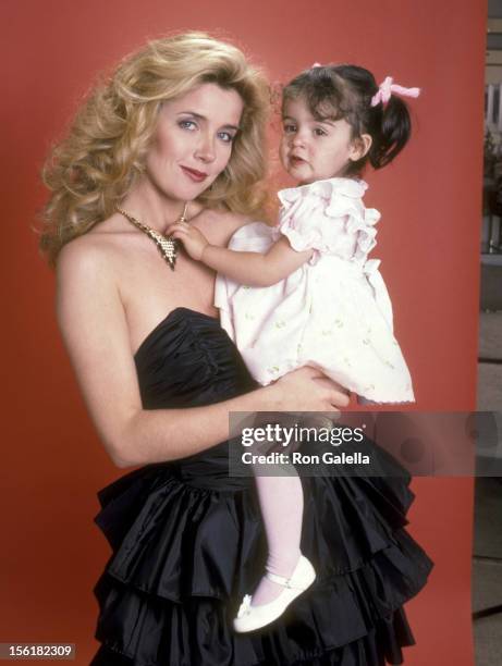 Actress Melody Thomas Scott and daughter Alexandra Scott pose for an Exlusive Photo Session on April 20, 1984 in Los Angeles, California.