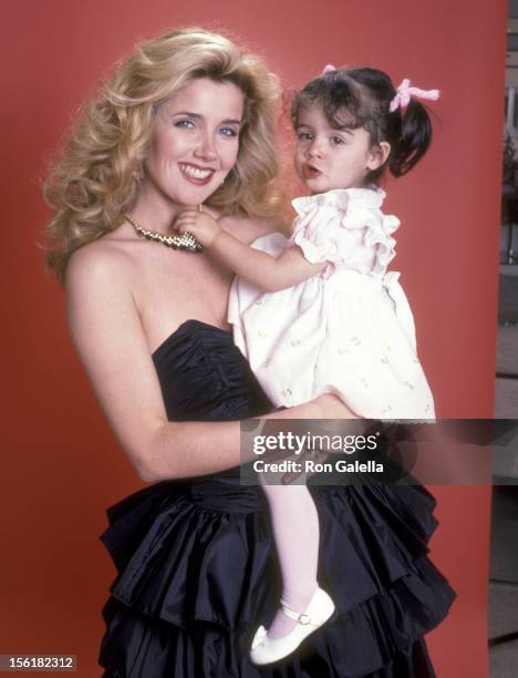 Actress Melody Thomas Scott and daughter Alexandra Scott pose for an Exlusive Photo Session on April 20, 1984 in Los Angeles, California.