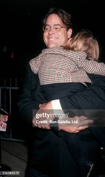 Actor Dan Aykroyd and daughter Danielle Aykroyd attend the premiere of 'My Girl' on November 3, 1991 at the Cineplex Odeon Cinema in Century City,...