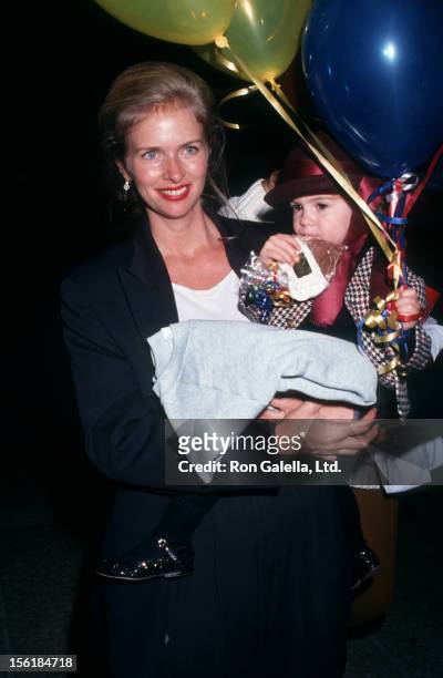 Actress Donna Dixon and daughter Danielle Aykroyd attend the premiere of 'My Girl' on November 3, 1991 at the Cineplex Odeon Cinema in Century City,...