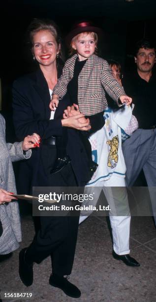 Actress Donna Dixon and daughter Danielle Aykroyd attend the premiere of 'My Girl' on November 3, 1991 at the Cineplex Odeon Cinema in Century City,...