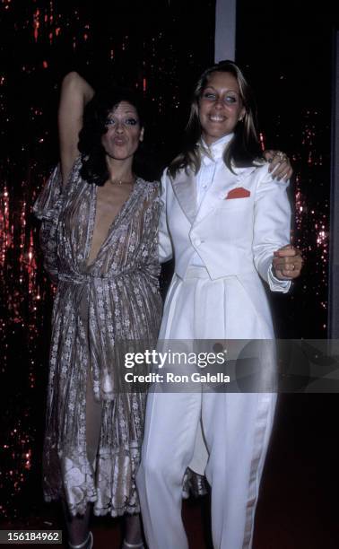 Dianne Steinberg and singer Sandy Farina attend the world premiere of 'Sgt. Pepper's Lonely Hearts Club Band' on July 20, 1978 at Radio City Music...