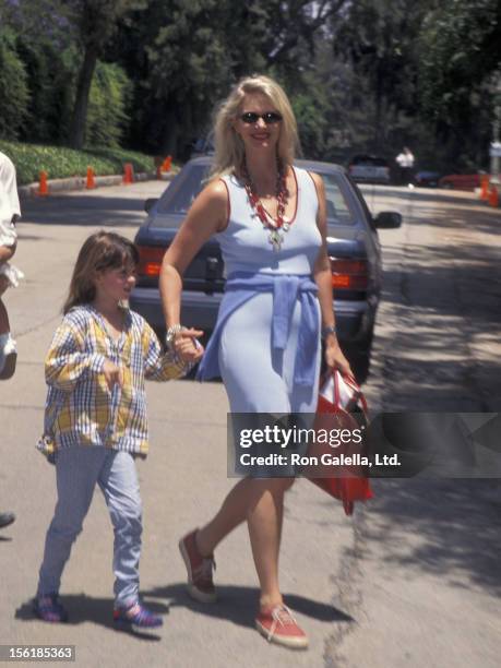 Actress Donna Dixon and daughter Danielle Aykroyd attend Picnic on the Green Benefit on May 11, 1996 at Cindra and Alan Ladd Jr. Home in Los Angeles,...