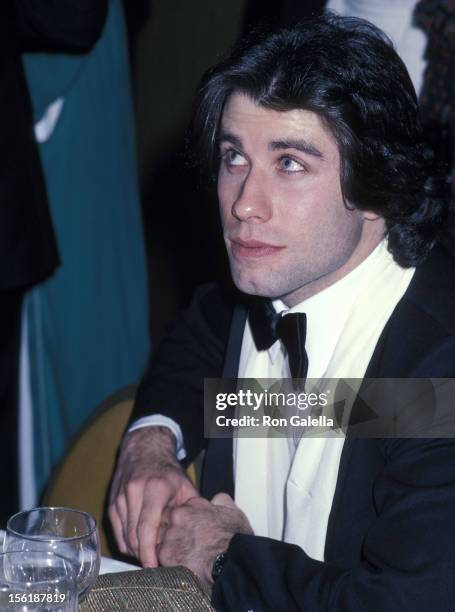 Actor John Travolta attends A Tribute to Fred Astaire on February 4, 1978 at Century Plaza Hotel in Los Angeles, California.