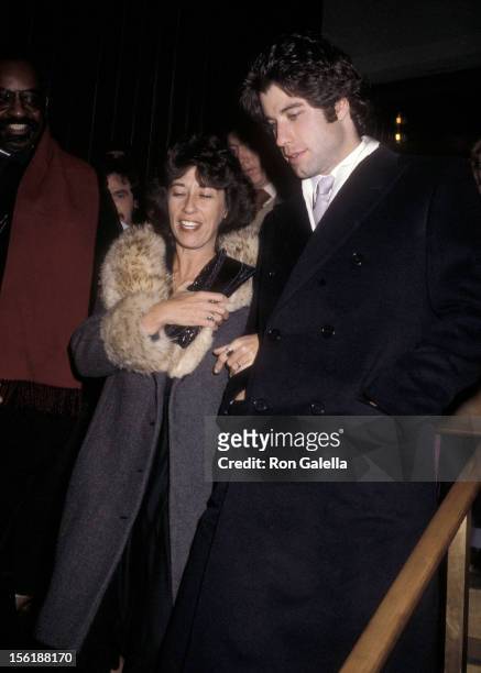 Actor John Travolta and sister actress Ellen Travolta attend 'Grease' 2,000th Broadway Performance and After Party on December 8, 1979 at the Royale...