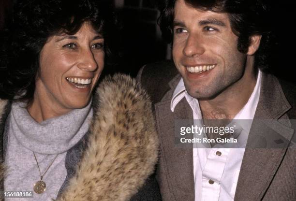 Actor John Travolta and sister actress Ellen Travolta on December 9, 1979 dine at the Tavern on the Green in New York City.