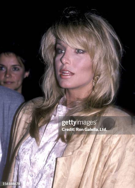 Actress Heather Thomas attends the 'Legal Eagles' Los Angeles Premiere on June 12, 1986 in Los Angeles, California.