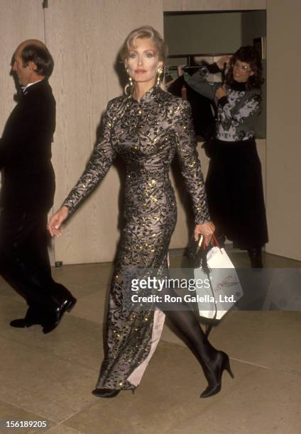 Actress Heather Thomas attends the Second Annual Fire and Ice Ball to Benefit the Revlon/UCLA Women's Cancer Research Program on December 4, 1991 at...