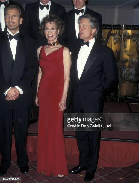 Businessman Edgar Bronfman, Jr., actress Mary Tyler Moore and actor Michael Douglas attend the Juvenile Diabetes Research Foundation International...