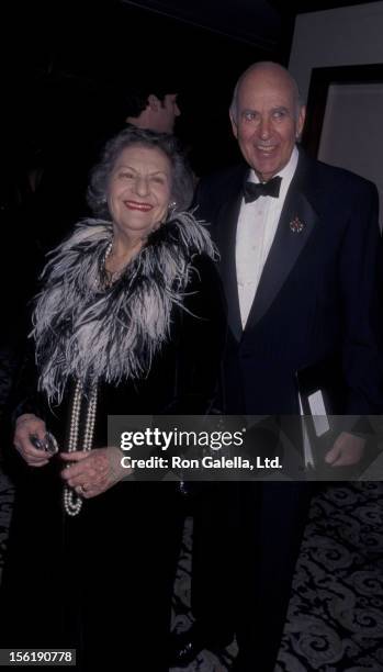 Actor Carl Reiner and wife Estelle Reiner attend 50th Annual Director's Guild of America Awards on March 7, 1988 at the Century Plaza Hotel in...